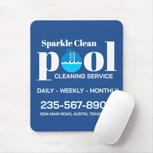 Pool-Reinigungsdienst Mousepad (Mit Mouse)