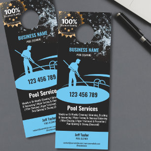 Pool-Reinigungsdienste Pool-Wartung und -Reparatur Türanhänger