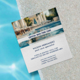 Pool Service Business Card mit benutzerdefiniertem Visitenkarte