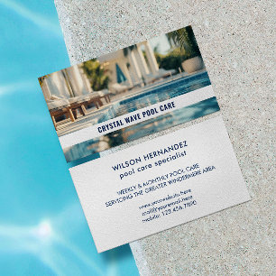 Pool Service Business Card mit benutzerdefiniertem Visitenkarte