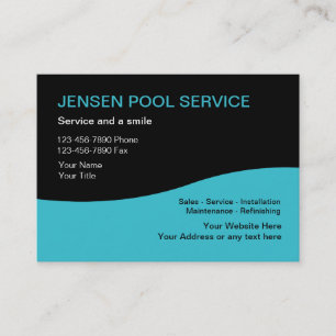 Pool Service Business Cards Visitenkarte