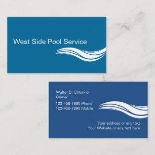 Pool Service Business Cards Visitenkarte