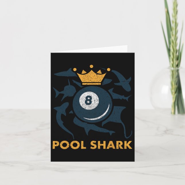 Pool Shark Billiards Pool Billiards Hall Player Ba Karte (Vorderseite)