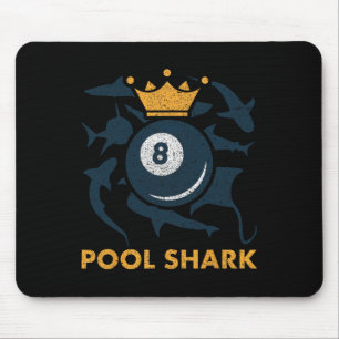 Pool Shark Billiards Pool Billiards Hall Player Ba Mousepad