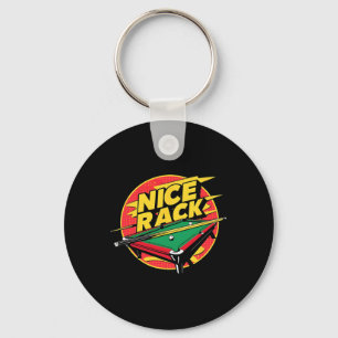 Pool Shark Billiards Schöner Rack Funny Puns 8 Bal Schlüsselanhänger