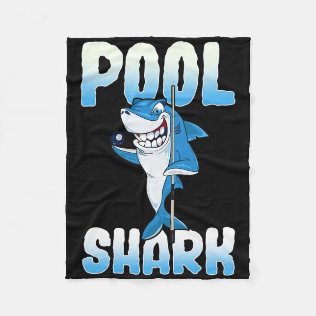 Pool Shark Funny Pool Billard Player Fleecedecke (Vorderseite)