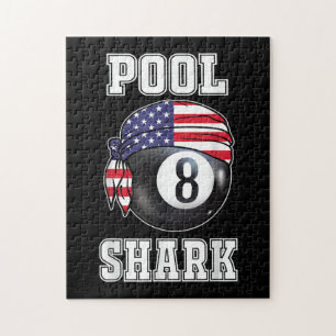 Pool Shark Jersey Coole Geschenke Top Bar Billiard Puzzle