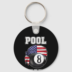 Pool Shark Jersey Cooles Geschenk Top Bar Billiard Schlüsselanhänger