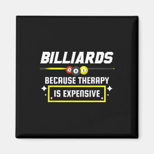 Pool Shark Pool Player Billard Billard, weil Magnet