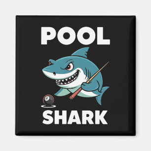 Pool Shark Snooker Player Funny Billiard Magnet