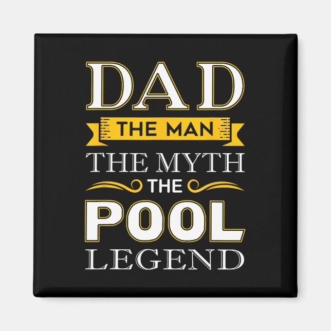 Pool Shark Vater Geschenke für Billard Väter Magnet (Vorne)
