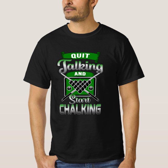 Pool Snooker Billiard 8 Ball Billiard Funny Gift T-Shirt (Vorderseite)