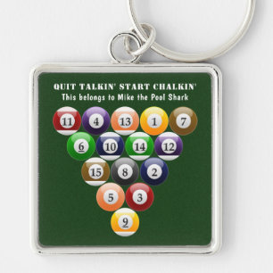 Pool-Spiel der Schlüsselanhänger