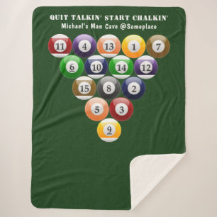 Pool-Spiel der Sherpadecke