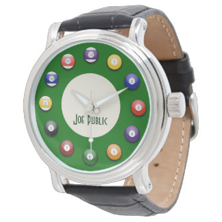 Pool spielen - ein Pool für Mall Mens beobachten Armbanduhr