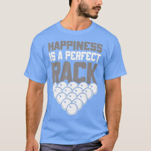 Pool spielen Pool Glück ist ein perfekter Rack Poo T-Shirt