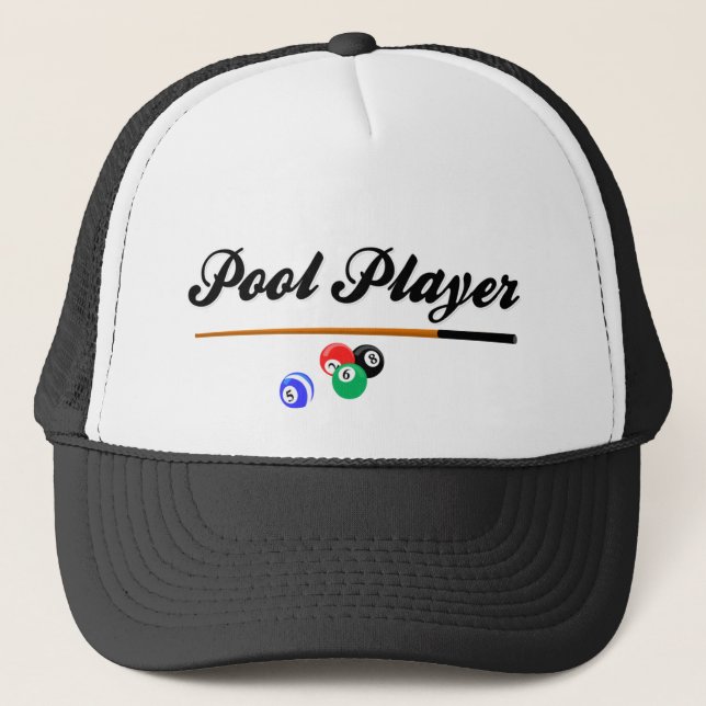 Pool-Spieler Truckerkappe (Vorderseite)