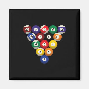 Pool Table Funny Pool Player Billard Halloween C Magnet