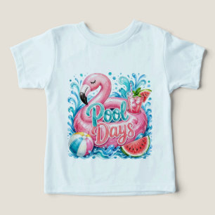 Pool-Tage Baby-T-Shirt für Kleinkinder