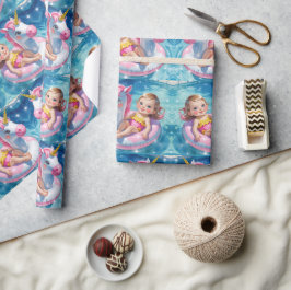 Pool-Tage Geschenkpapier