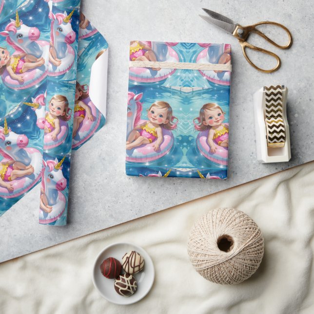 Pool-Tage Geschenkpapier (Kunsthandwerk)