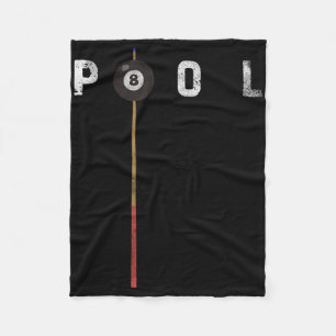 Pool Vintag Billard Billard Pool Player Funny Bill Fleecedecke