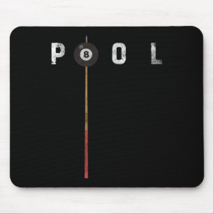 Pool Vintage Billard Pool Spieler Lustiges Billard Mousepad