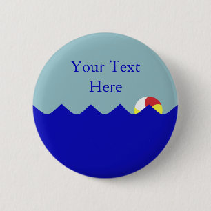 Pool-Wasserball (kundengerecht) Button