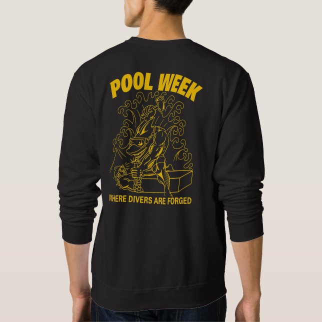 Pool-Woche-Shirt Sweatshirt (Rückseite)