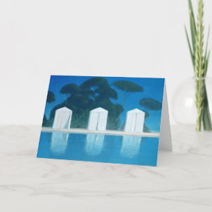 Pool-Zelte Feiertagskarte