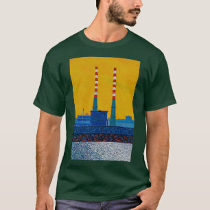 Poolbeg Chimneys Dublin Irland T-Shirt