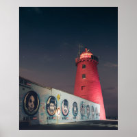 Poolbeg Lighthouse, Dublin Bay, Irland