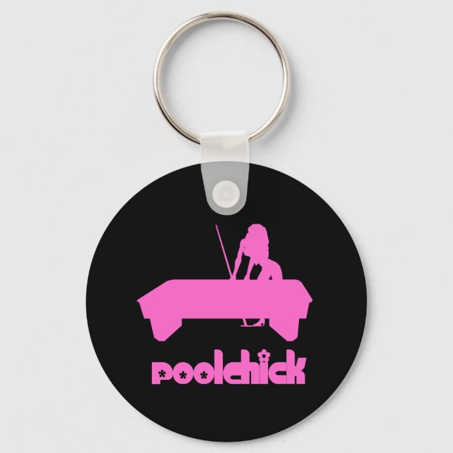 PoolChick-Logo Schlüsselanhänger (Vorderseite)