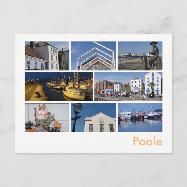 Poole Multi-Image Postkarte (Vorderseite)
