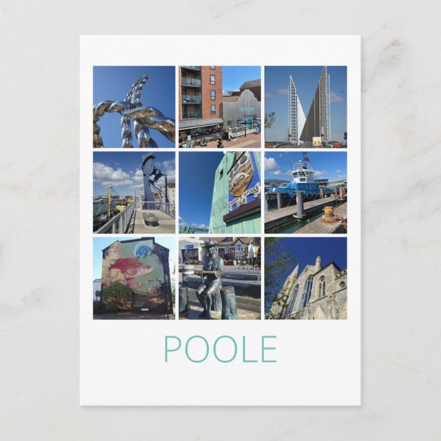 Poole Postkarte (Vorderseite)