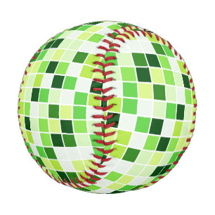 Poolfliesen, grüne Mosaikfliesen, geometrisches Mu Baseball