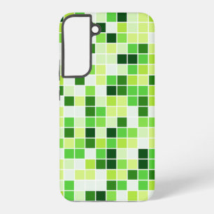 Poolfliesen, Grüne Mosaikfliesen, Geometrisches Mu Samsung Galaxy Hülle