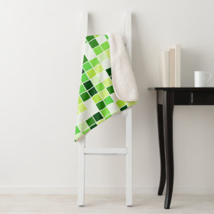 Poolfliesen, grüne Mosaikfliesen, geometrisches Mu Sherpadecke