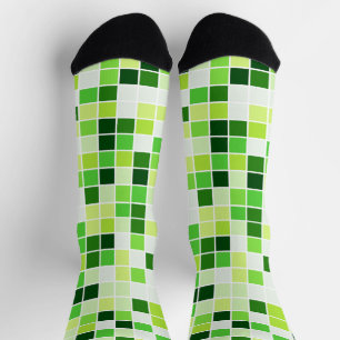 Poolfliesen, Grüne Mosaikfliesen, Geometrisches Mu Socken