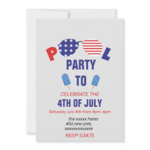 Poolparty am 4. Juli