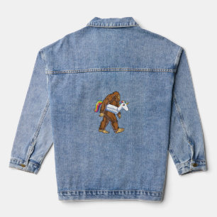 Poolparty Bigfoot Einhorn Schwimmflügel Lustiger S Jeansjacke