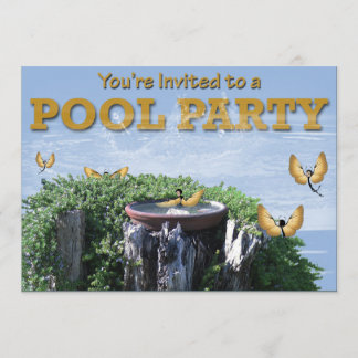 Poolparty-Einladungen Einladung