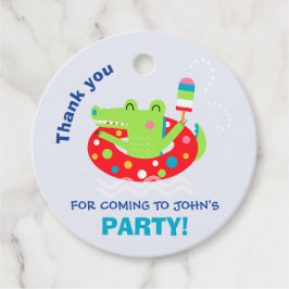Poolparty Geschenkanhänger