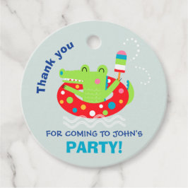 Poolparty Geschenkanhänger