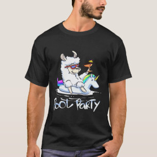 Poolparty-Lama-Einhorn-Float-Lama T-Shirt