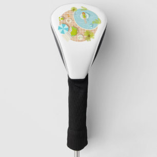 Poolparty Mädchen im Bikini Sommer Strand  Golf Headcover