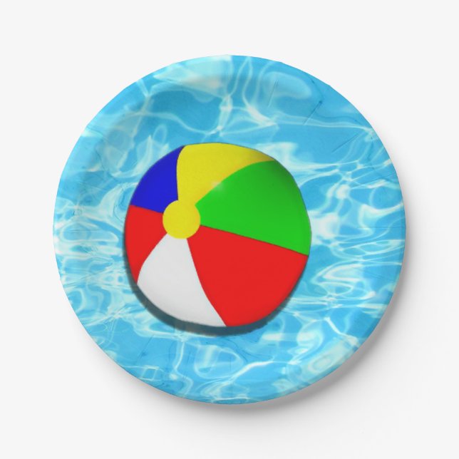 Poolparty Pappteller (Vorderseite)
