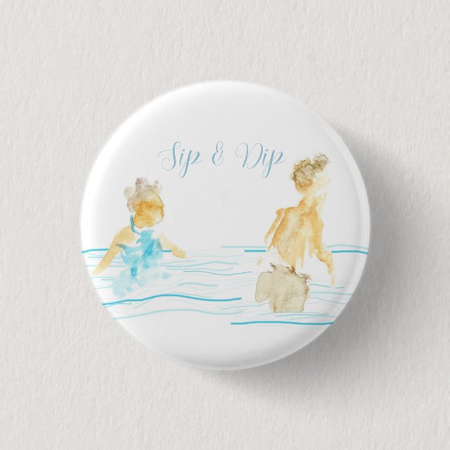 Poolparty-Servietten Button (Vorderseite)
