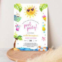 Poolparty Sommerstrand Kindergeburtstag