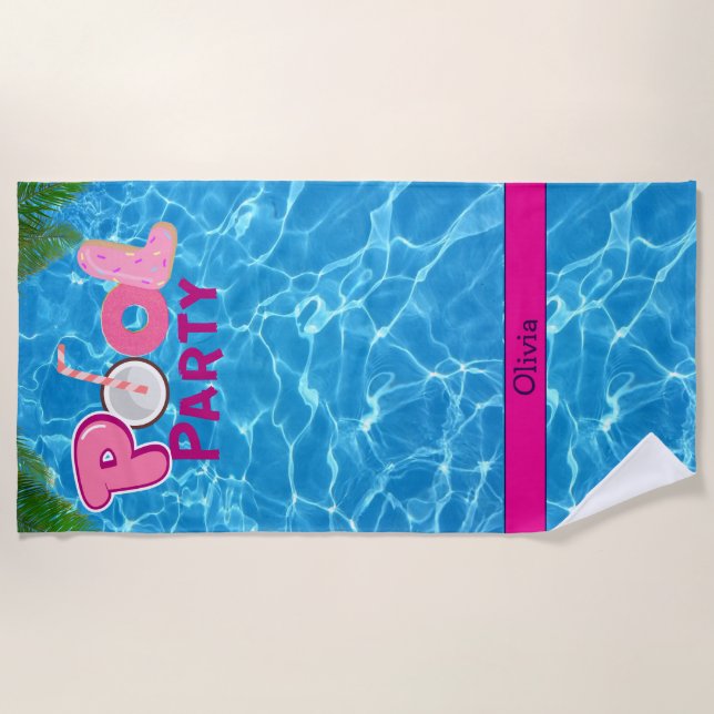 Poolparty  strandtuch (Vorderseite)